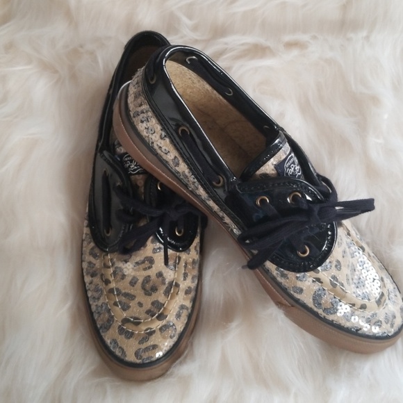 Sperry Shoes - Sperry Top Sider Sequined Leopard Boat Shoe sz 8.5
